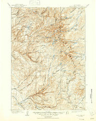 Cloud peak Wyoming Historical topographic map, 1:125000 scale, 30 X 30 Minute, Year 1901