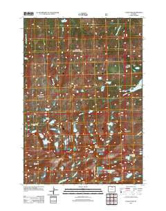 Cloud Peak Wyoming Historical topographic map, 1:24000 scale, 7.5 X 7.5 Minute, Year 2012