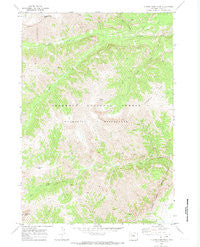 Clouds Home Peak Wyoming Historical topographic map, 1:24000 scale, 7.5 X 7.5 Minute, Year 1970