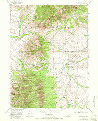 Coad Mountain Wyoming Historical topographic map, 1:24000 scale, 7.5 X 7.5 Minute, Year 1955