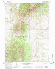 Coad Mountain Wyoming Historical topographic map, 1:24000 scale, 7.5 X 7.5 Minute, Year 1955