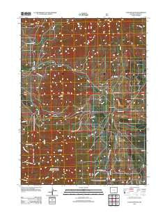Coad Mountain Wyoming Historical topographic map, 1:24000 scale, 7.5 X 7.5 Minute, Year 2012