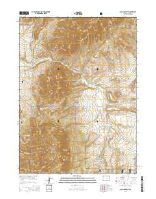 Coad Mountain Wyoming Current topographic map, 1:24000 scale, 7.5 X 7.5 Minute, Year 2015
