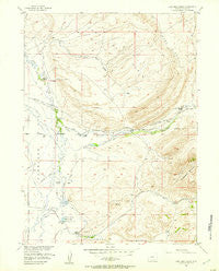 Coal Bank Basin Wyoming Historical topographic map, 1:24000 scale, 7.5 X 7.5 Minute, Year 1955