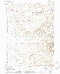 Coal Bank Basin Wyoming Historical topographic map, 1:24000 scale, 7.5 X 7.5 Minute, Year 1955