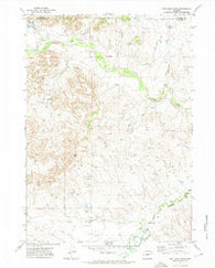 Coal Bank Draw Wyoming Historical topographic map, 1:24000 scale, 7.5 X 7.5 Minute, Year 1971
