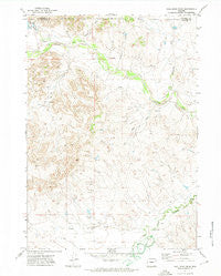 Coal Bank Draw Wyoming Historical topographic map, 1:24000 scale, 7.5 X 7.5 Minute, Year 1971