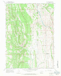 Coal Creek Wyoming Historical topographic map, 1:24000 scale, 7.5 X 7.5 Minute, Year 1967