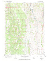 Coal Creek Wyoming Historical topographic map, 1:24000 scale, 7.5 X 7.5 Minute, Year 1967