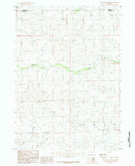 Coal Draw North Wyoming Historical topographic map, 1:24000 scale, 7.5 X 7.5 Minute, Year 1984