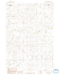 Coal Draw North Wyoming Historical topographic map, 1:24000 scale, 7.5 X 7.5 Minute, Year 1984