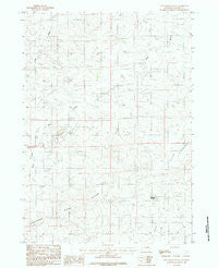 Coal Draw South Wyoming Historical topographic map, 1:24000 scale, 7.5 X 7.5 Minute, Year 1984