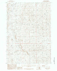 Coal Hill Wyoming Historical topographic map, 1:24000 scale, 7.5 X 7.5 Minute, Year 1984