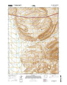 Coal Bank Basin Wyoming Current topographic map, 1:24000 scale, 7.5 X 7.5 Minute, Year 2015
