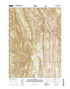 Coal Creek Wyoming Current topographic map, 1:24000 scale, 7.5 X 7.5 Minute, Year 2015