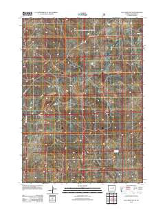 Coal Draw South Wyoming Historical topographic map, 1:24000 scale, 7.5 X 7.5 Minute, Year 2012