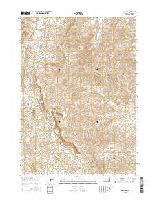 Coal Hill Wyoming Current topographic map, 1:24000 scale, 7.5 X 7.5 Minute, Year 2015