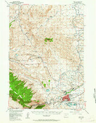 Cody Wyoming Historical topographic map, 1:62500 scale, 15 X 15 Minute, Year 1949