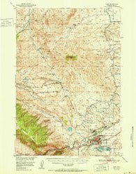 Cody Wyoming Historical topographic map, 1:62500 scale, 15 X 15 Minute, Year 1951