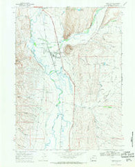Cokeville Wyoming Historical topographic map, 1:24000 scale, 7.5 X 7.5 Minute, Year 1967