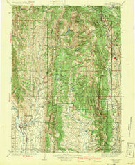 Cokeville Wyoming Historical topographic map, 1:125000 scale, 30 X 30 Minute, Year 1942