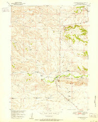 Coleman Butte Wyoming Historical topographic map, 1:24000 scale, 7.5 X 7.5 Minute, Year 1951