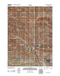 Coleman Butte Wyoming Historical topographic map, 1:24000 scale, 7.5 X 7.5 Minute, Year 2012