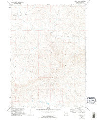 Colter Draw Wyoming Historical topographic map, 1:24000 scale, 7.5 X 7.5 Minute, Year 1970