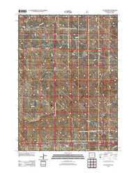 Colter Draw Wyoming Historical topographic map, 1:24000 scale, 7.5 X 7.5 Minute, Year 2012