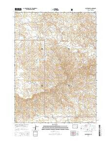 Colter Draw Wyoming Current topographic map, 1:24000 scale, 7.5 X 7.5 Minute, Year 2015