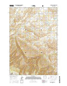 Columbus Peak Wyoming Current topographic map, 1:24000 scale, 7.5 X 7.5 Minute, Year 2015