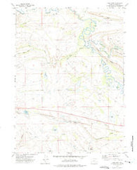 Como East Wyoming Historical topographic map, 1:24000 scale, 7.5 X 7.5 Minute, Year 1971