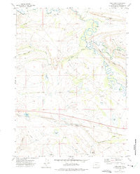 Como East Wyoming Historical topographic map, 1:24000 scale, 7.5 X 7.5 Minute, Year 1971