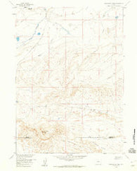 Continental Peak Wyoming Historical topographic map, 1:24000 scale, 7.5 X 7.5 Minute, Year 1958