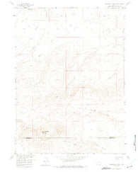 Continental Peak Wyoming Historical topographic map, 1:24000 scale, 7.5 X 7.5 Minute, Year 1958