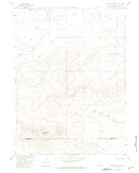 Continental Peak Wyoming Historical topographic map, 1:24000 scale, 7.5 X 7.5 Minute, Year 1958