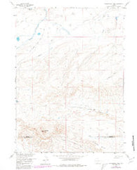 Continental Peak Wyoming Historical topographic map, 1:24000 scale, 7.5 X 7.5 Minute, Year 1958
