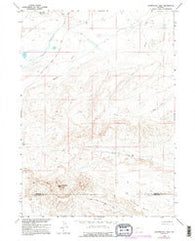 Continental Peak Wyoming Historical topographic map, 1:24000 scale, 7.5 X 7.5 Minute, Year 1958
