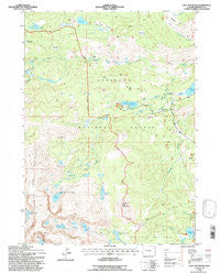 Cony Mountain Wyoming Historical topographic map, 1:24000 scale, 7.5 X 7.5 Minute, Year 1991