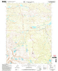Cony Mountain Wyoming Historical topographic map, 1:24000 scale, 7.5 X 7.5 Minute, Year 1991