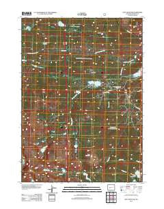 Cony Mountain Wyoming Historical topographic map, 1:24000 scale, 7.5 X 7.5 Minute, Year 2012