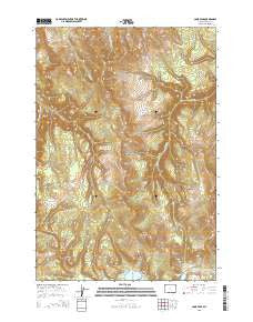 Cook Peak Wyoming Current topographic map, 1:24000 scale, 7.5 X 7.5 Minute, Year 2015