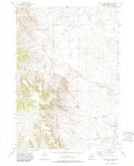 Coon Track Creek Wyoming Historical topographic map, 1:24000 scale, 7.5 X 7.5 Minute, Year 1971