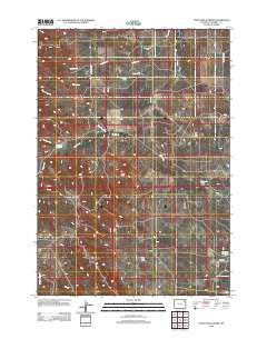 Coon Track Creek Wyoming Historical topographic map, 1:24000 scale, 7.5 X 7.5 Minute, Year 2012