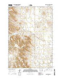 Coon Track Creek Wyoming Current topographic map, 1:24000 scale, 7.5 X 7.5 Minute, Year 2015