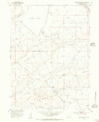 Cooper Lake South Wyoming Historical topographic map, 1:24000 scale, 7.5 X 7.5 Minute, Year 1955