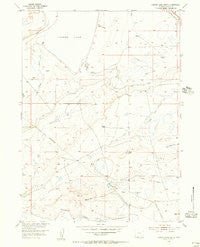 Cooper Lake South Wyoming Historical topographic map, 1:24000 scale, 7.5 X 7.5 Minute, Year 1955