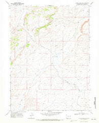 Cooper Ridge NE Wyoming Historical topographic map, 1:24000 scale, 7.5 X 7.5 Minute, Year 1968