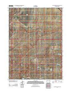 Cooper Lake South Wyoming Historical topographic map, 1:24000 scale, 7.5 X 7.5 Minute, Year 2012