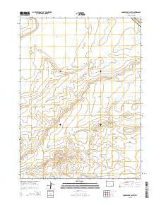 Cooper Lake South Wyoming Current topographic map, 1:24000 scale, 7.5 X 7.5 Minute, Year 2015